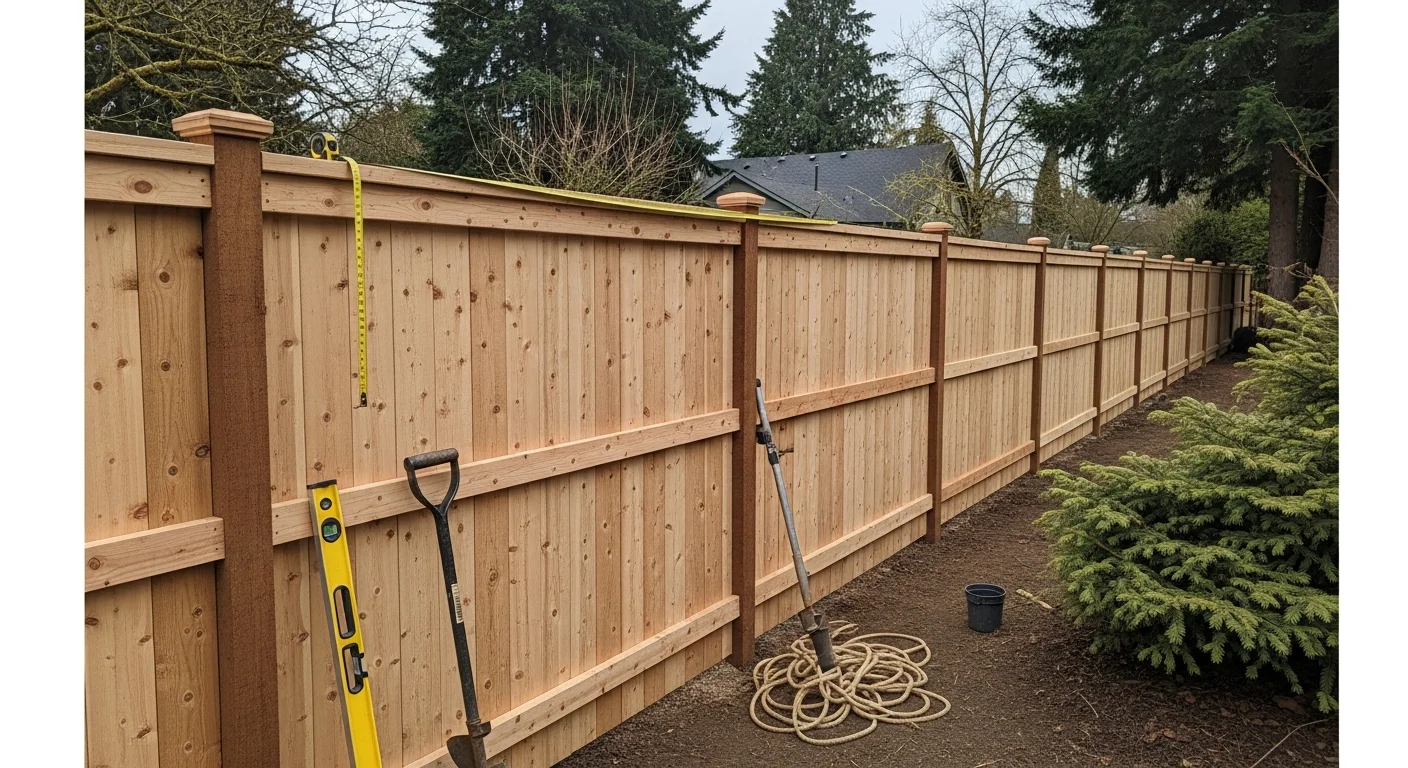 Residential fence installation in Portland Oregon