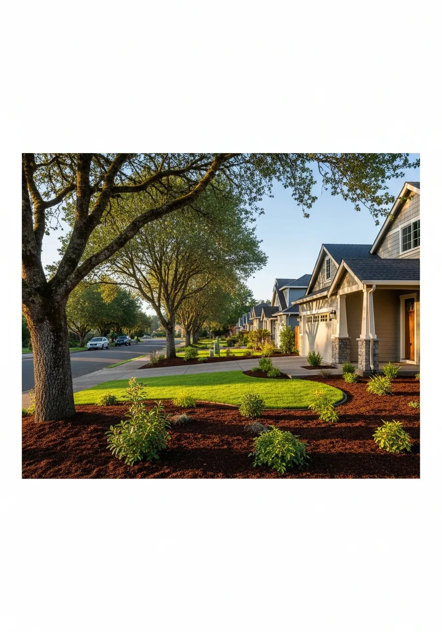 Newberg home exterior with quality finishes and landscaping.