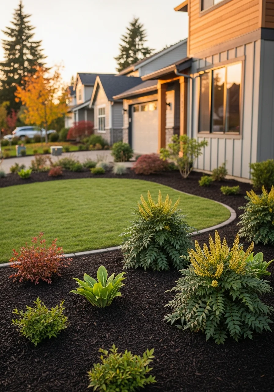 Tigard home exterior with clean lines and well-maintained landscaping.